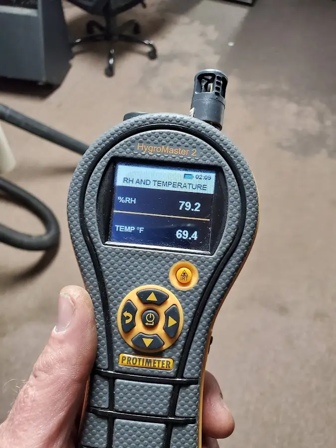 Moisture meter humidity assessment for Mold Remediation & Removal in Kimball